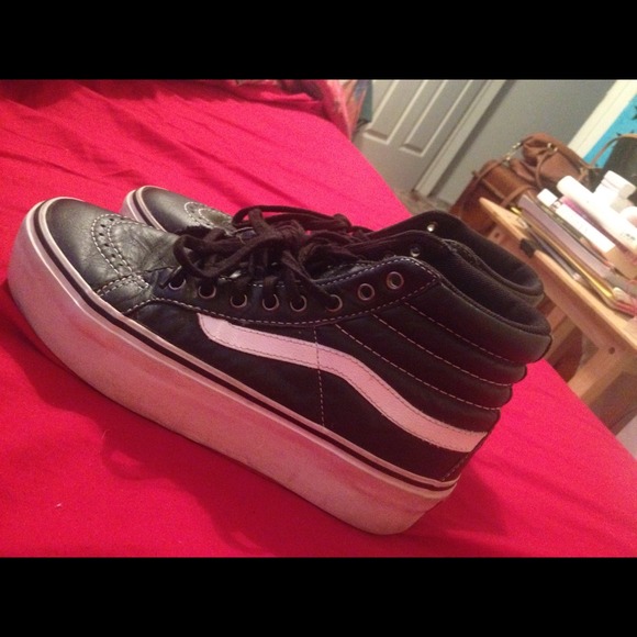 Vans Leather Platform Sk8-His