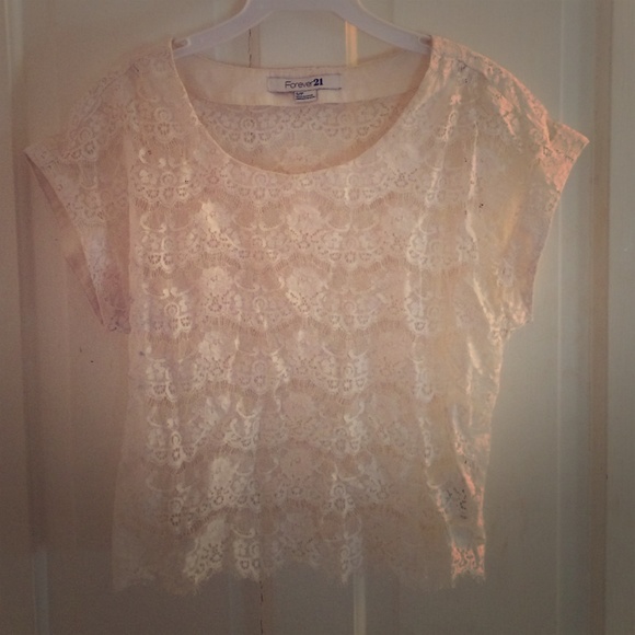 Eyelet lace top