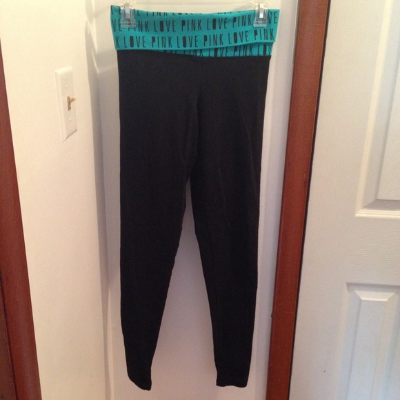 PINK Victoria's Secret Pants - 🚫SOLD🚫VS "Pink" blue teal yoga leggings XS
