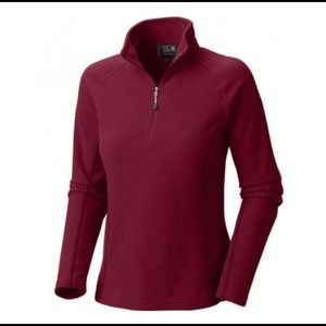 Mountain Hardware Microchill Fleece NWT Wine red