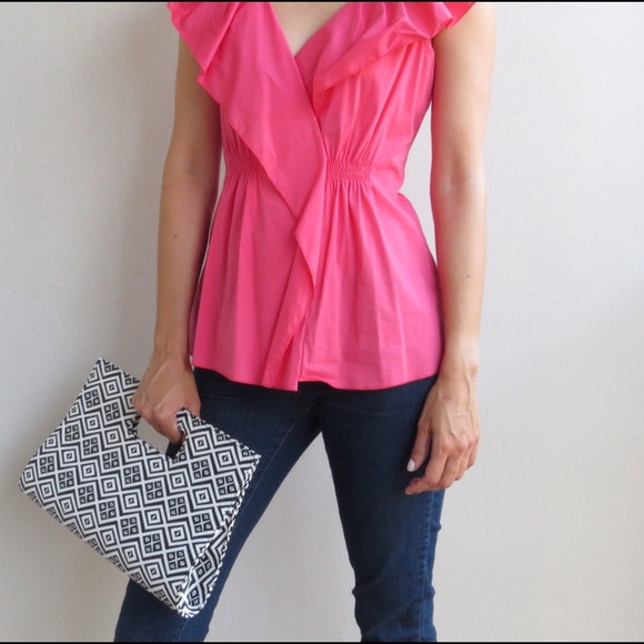 Black and White Aztec Clutch