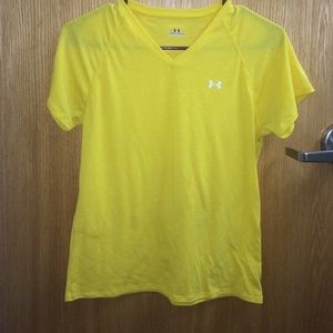 Yellow workout tee