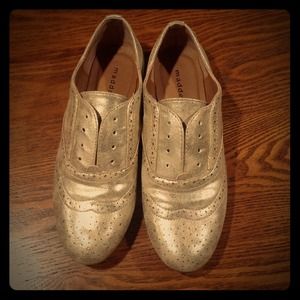 Madden Girl Ttrevor Gold Oxford Side Ons