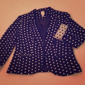Polka dot blazer