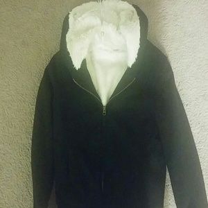 Black fur lined hoodie!