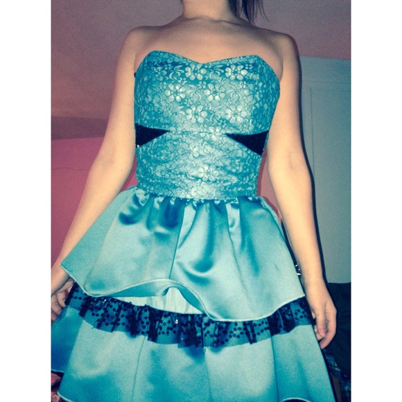 Cw Designs Dress blue lace detailing - Picture 4 of 4