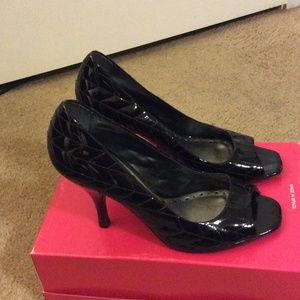 Patent leather pumps