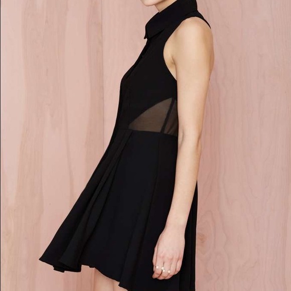 Cute black collared dress - Picture 3 of 3