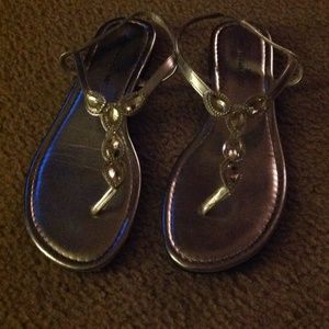 Silver sandals
