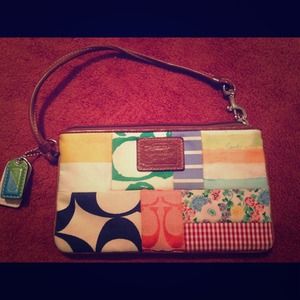 Pattern Coach large Wristlet