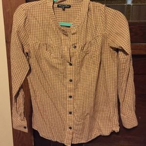 Madewell plaid long sleeve shirt