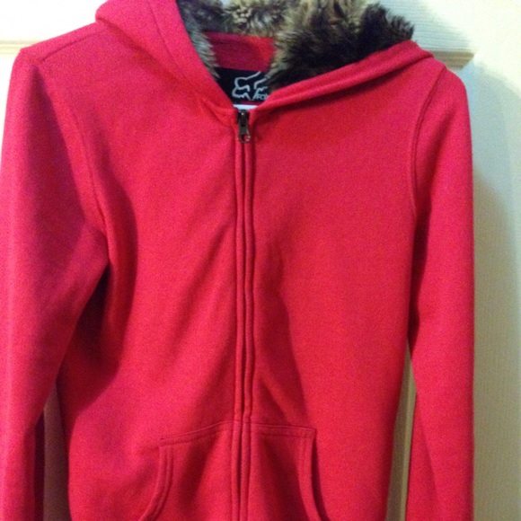 Fox fuchsia pink sweater