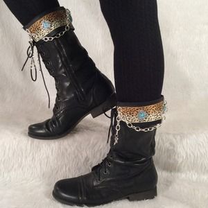 Handmade Jeweled Boot Cuffs