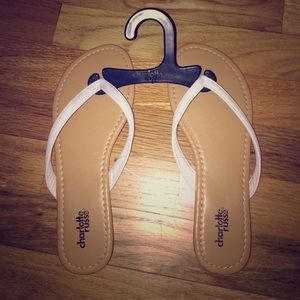 Brand new never worn Charlotte Russe flip flops