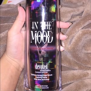 In the mood, tanning lotion