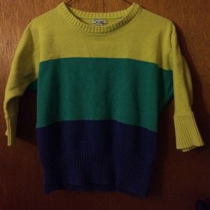 Color block sweater