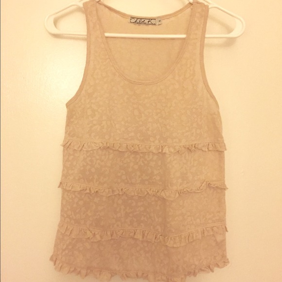 Chloe K Peach Tank Top - Picture 1 of 4