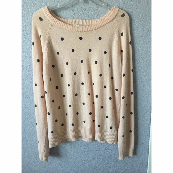 Forever 21 Sweaters - Pink polka dot sweater
