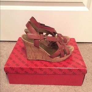 Guess cork wedge