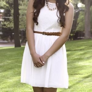 White lace dress