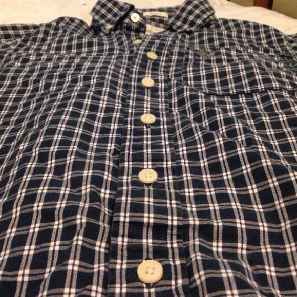 navy blue&white flannel