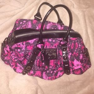 Betsey Johnson pink bag with studs. WORN ONLY ONCE
