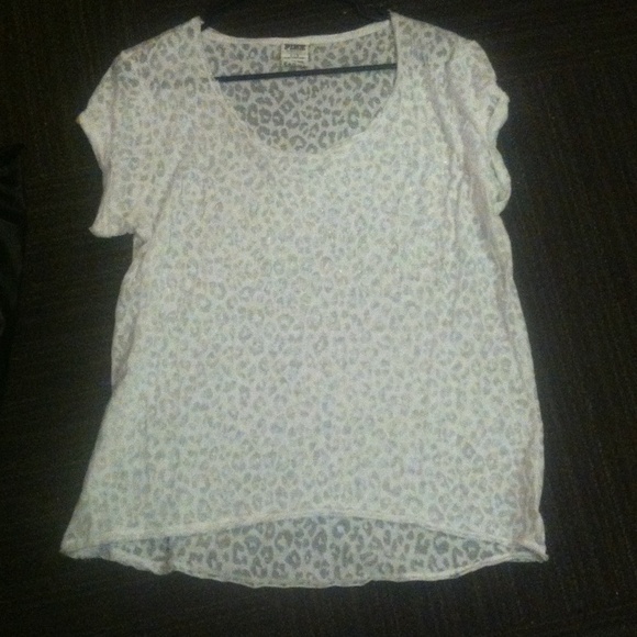VS Pink White Cheetah Shirt