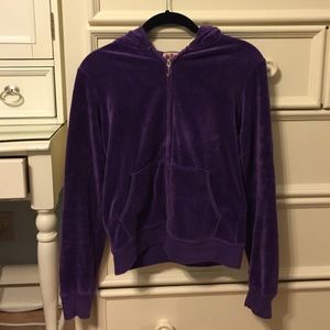 Purple velour juicy couture jacket