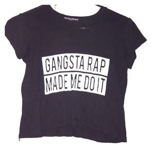 Brandy Melville "Gangsta Rap Made Me Do It" Top