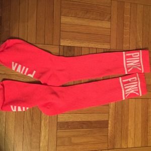 Victoria secret pink high socks