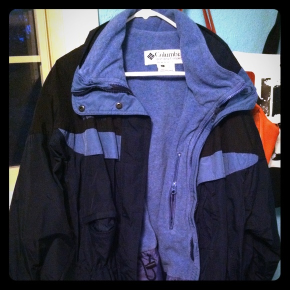 Columbia coat with fleece liner.