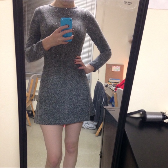 H&M Herringbone Pattern Dress with Pockets