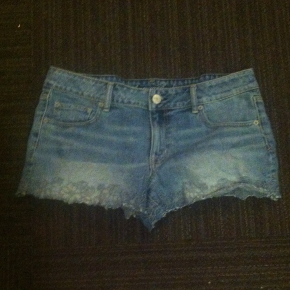 American Eagle Light Wash Shorts