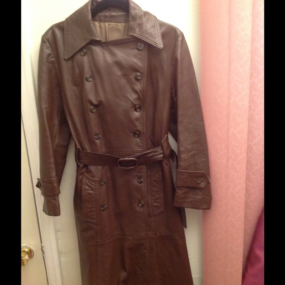 Leather coat