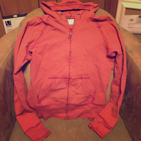 Faded Red/Rust Aeropostale Hoodie Sz XS