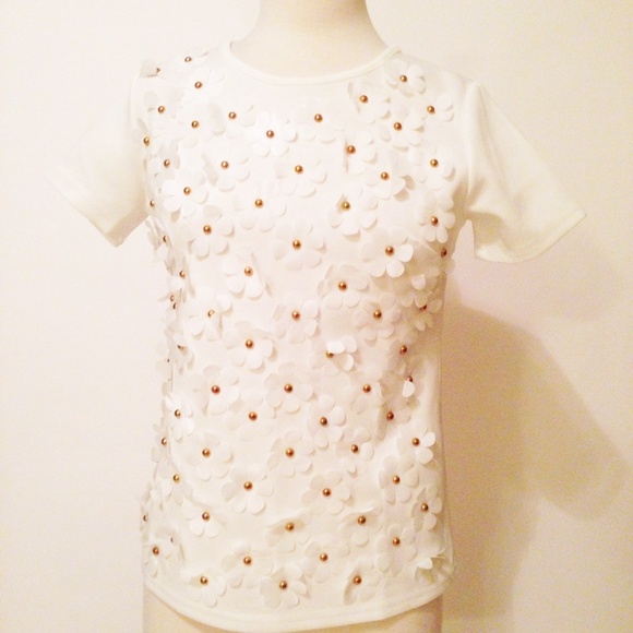 ❌ SOLD CHICWISH Blouse with 3D Flowers