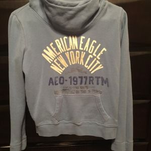 American Eagle cow neck hoodie