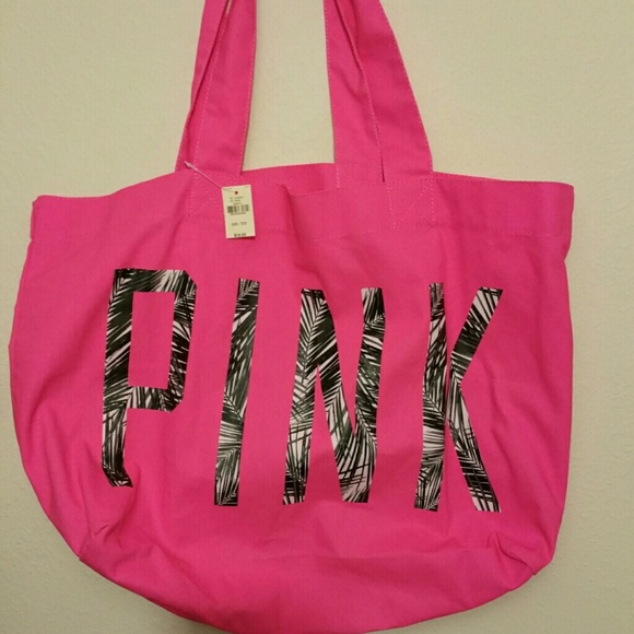 Pink tote bag