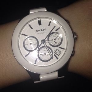 New DKNY WATCH ceramic white⭐️