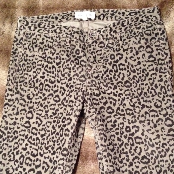 Madewell Pants - Madewell Skinny Leg Cheetah Print Corduroy Pant