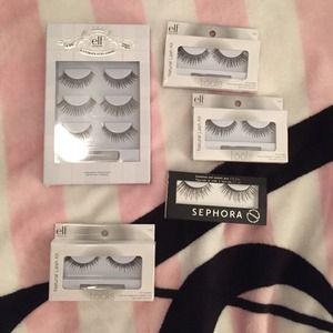 Eyelash kits!! All elf with sparkle sephora set!