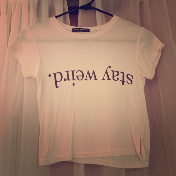 Brandy Melville "Stay Weird" Top