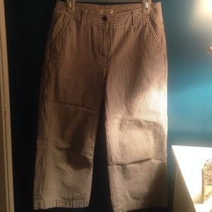 Christopher & Banks seersucker capris