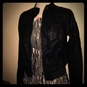 Faux Leather Jacket - size small