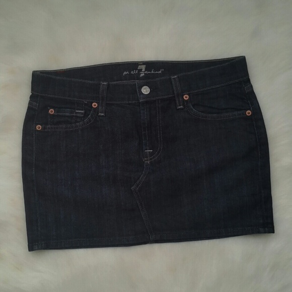 🔴$12 FINAL✖️ 7 for all Mankind 'Roxy' Mini Skirt - Picture 2 of 3