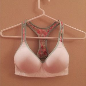 PINK lace sports bra