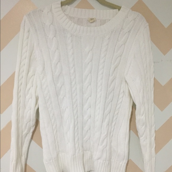 Jcrew white sweater