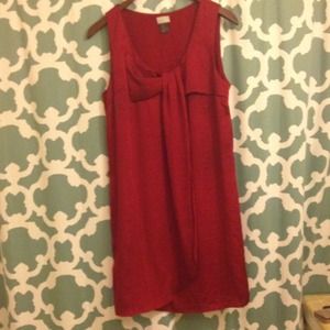 Silk red dress only worn twice !