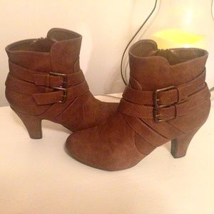 Bundle - Brown Bootie and Black Velvet Bootie