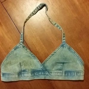Denim bralette
